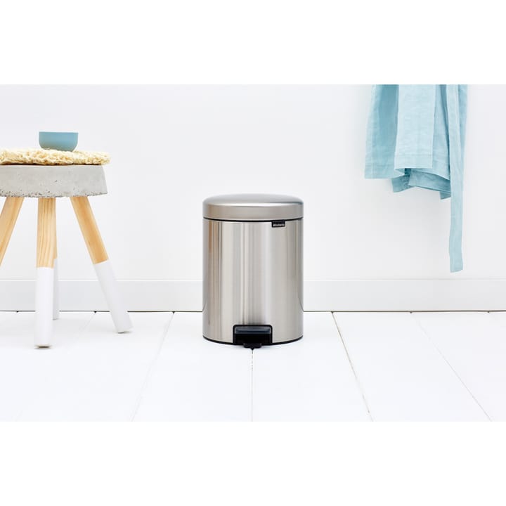 Cubo pedal newIcon 5L, Matt steel fingerprint proof Brabantia