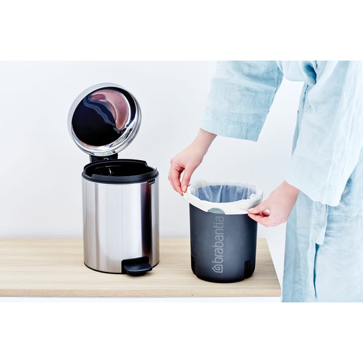 Cubo pedal newIcon 5L, Matt steel fingerprint proof Brabantia