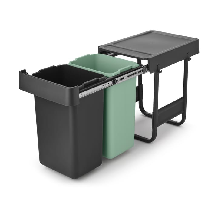Cubos integrado Sort&Go, 2x15 L, Gris oscuro Brabantia