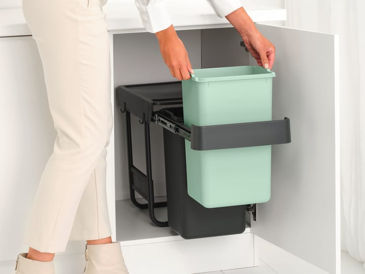 Cubos integrado Sort&Go, 2x15 L, Gris oscuro Brabantia
