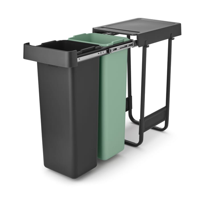 Cubos integrado Sort&Go, 2x30 L, Gris oscuro Brabantia