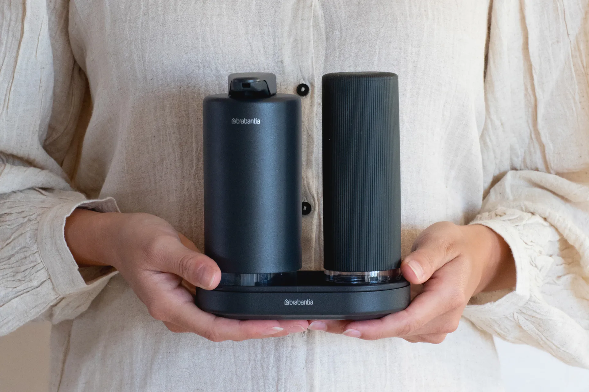 Dispensador de jabón / detergente SinkStyle, set, Mineral Infinite Grey Brabantia