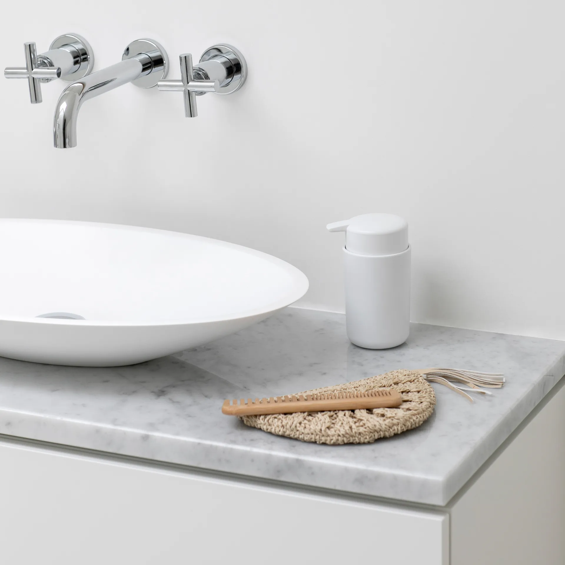 Dispensador de jabón ReNew Brabantia 14 cm, blanco Brabantia