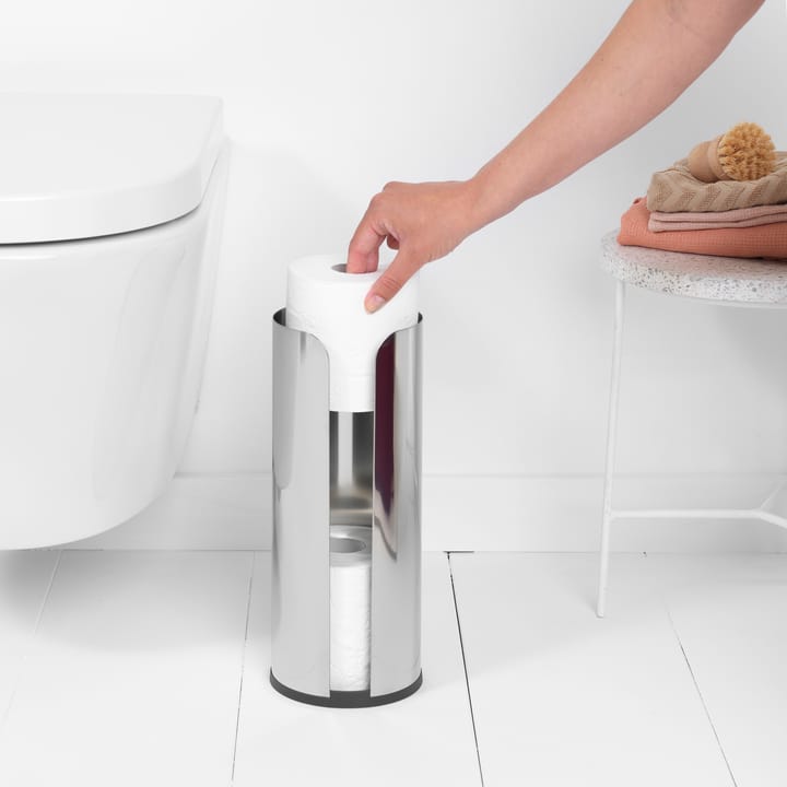 Dispensador de rollos de papel higiénico ReNew Brabantia, Brilliant steel Brabantia
