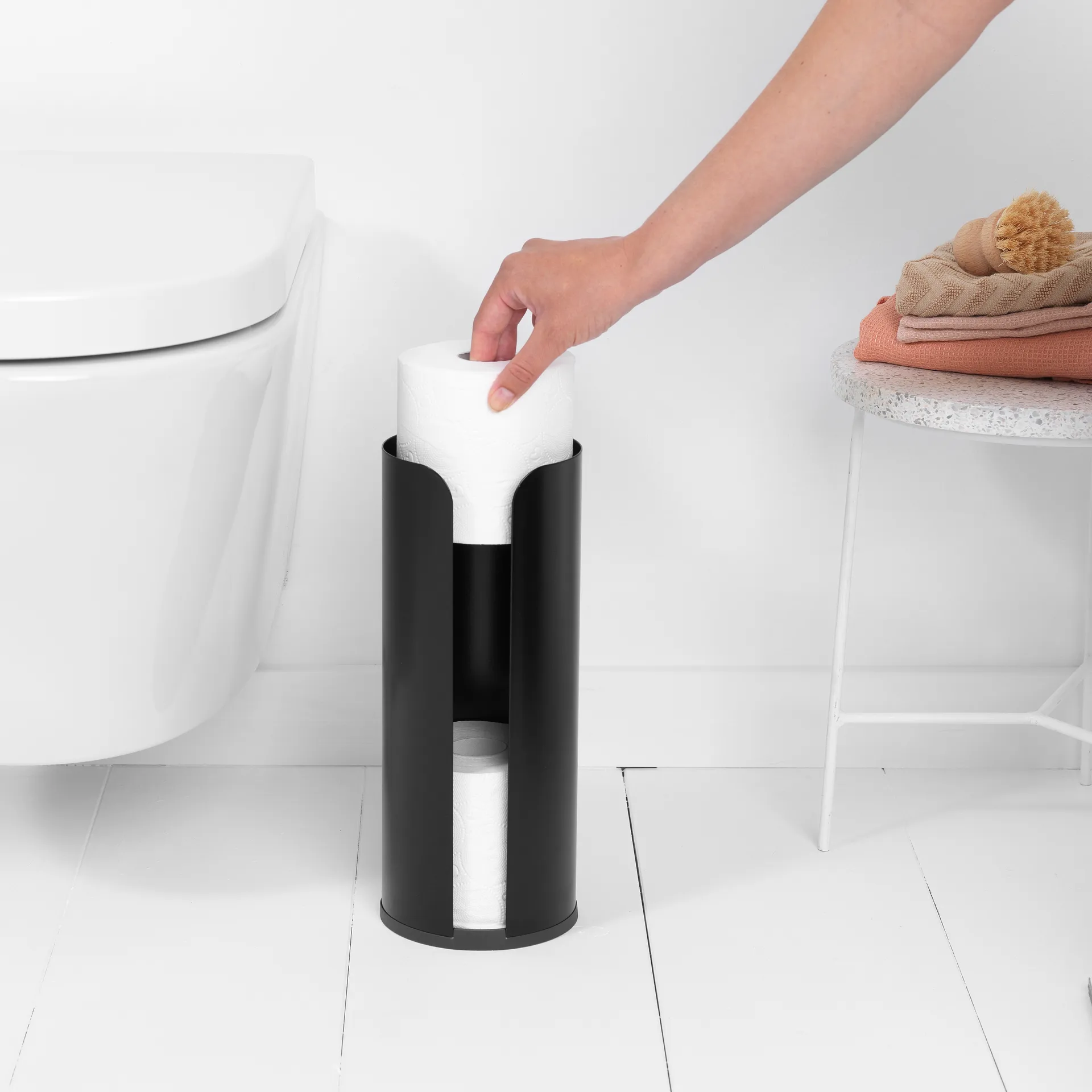 Dispensador de rollos de papel higiénico ReNew Brabantia, Matt black Brabantia