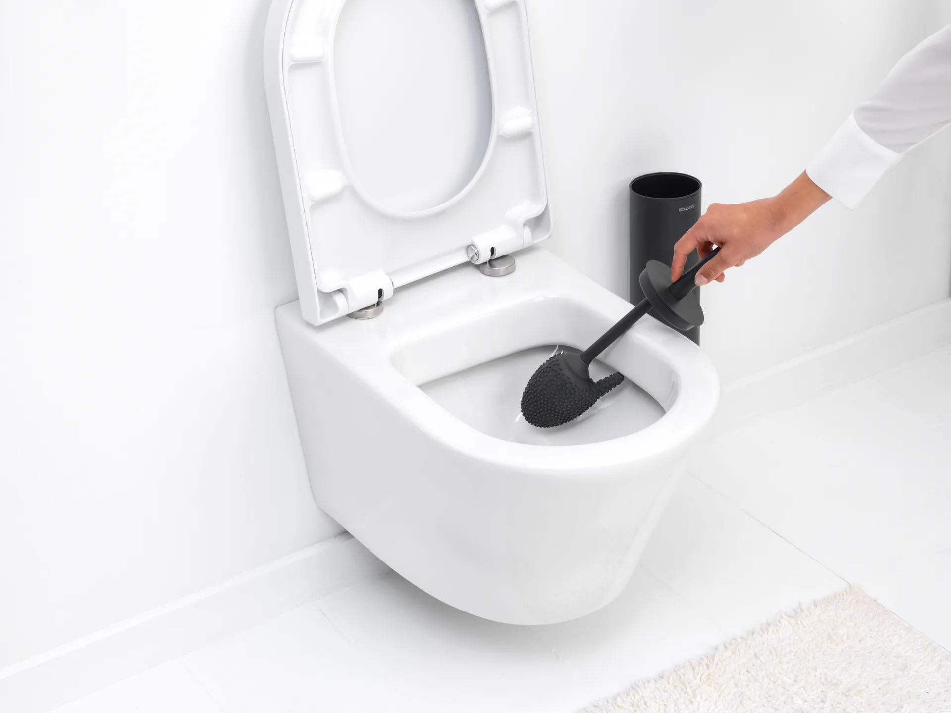 Escobilla con soporte MindSet, Mineral Infinite Grey, silicone Brabantia