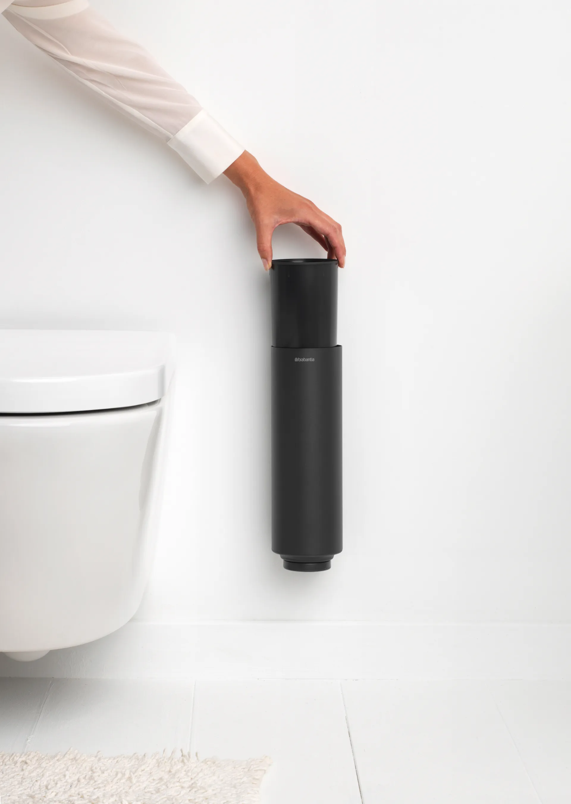 Escobilla con soporte MindSet, Mineral Infinite Grey, silicone Brabantia