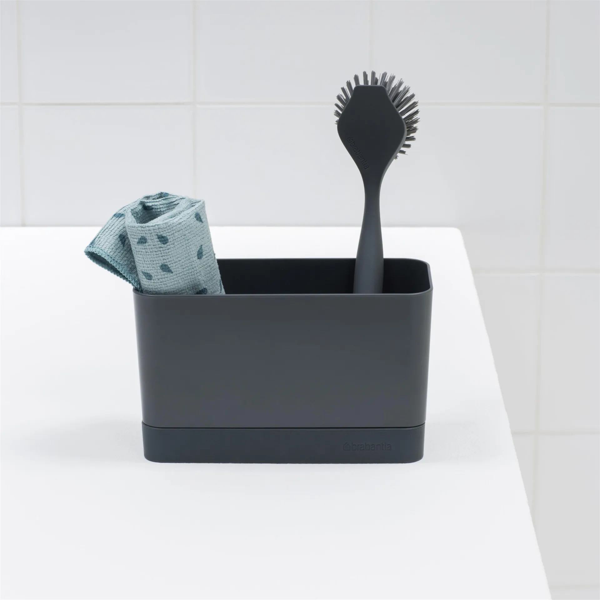 Escurreplatos compacto Brabantia, gris oscuro Brabantia