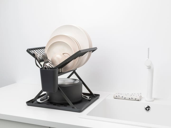 Escurreplatos plegable Sinkside 37 cm, gris oscuro Brabantia