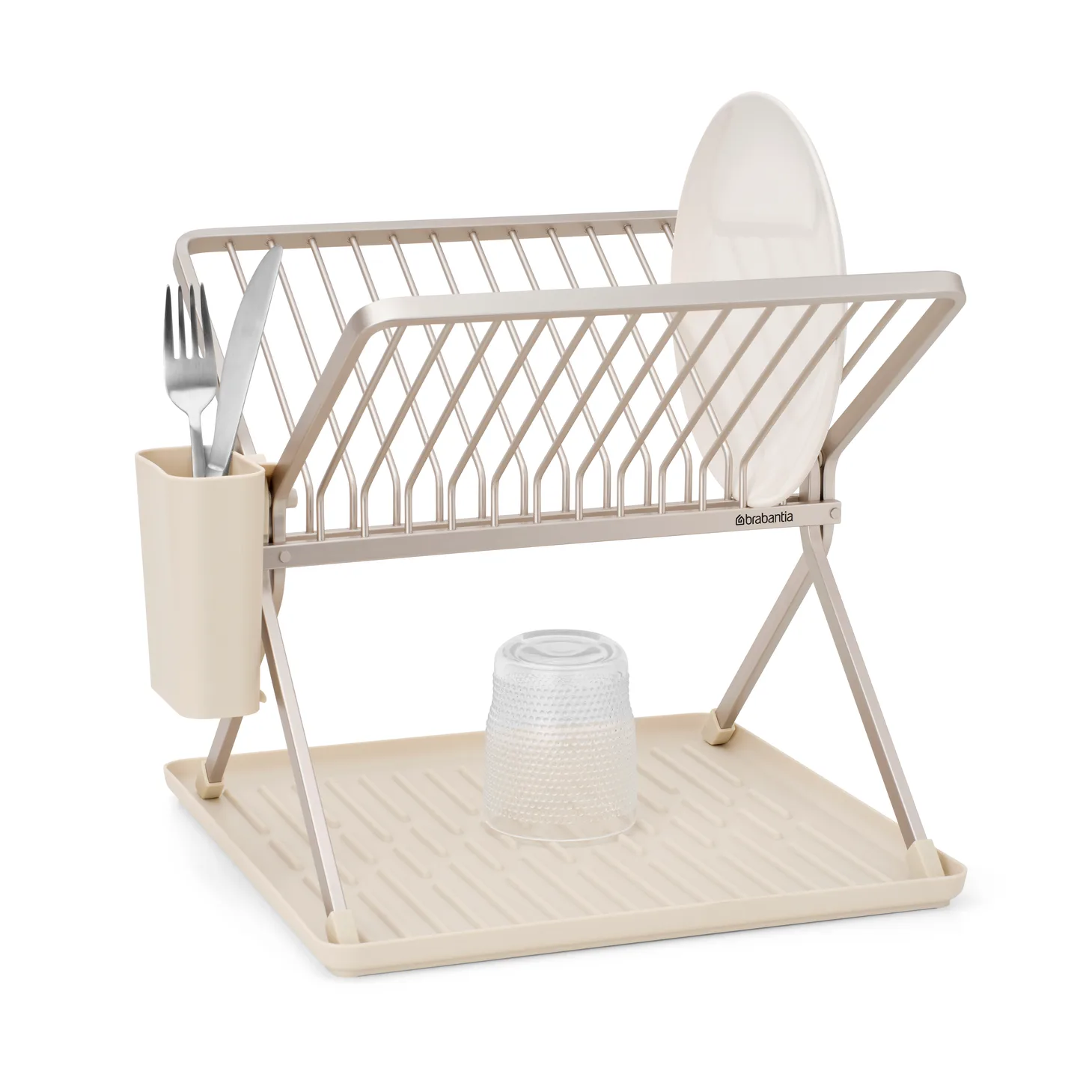 Escurreplatos plegable Sinkside 37 cm, Soft Beige Brabantia