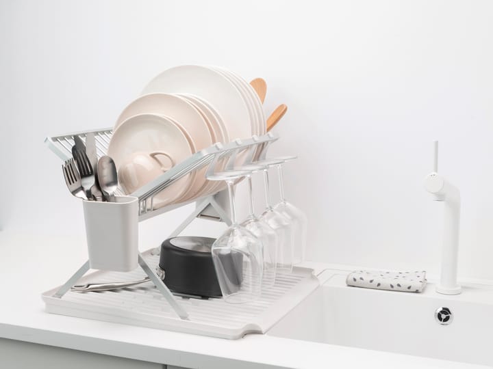 Escurreplatos plegable Sinkside 51 cm, gris claro Brabantia