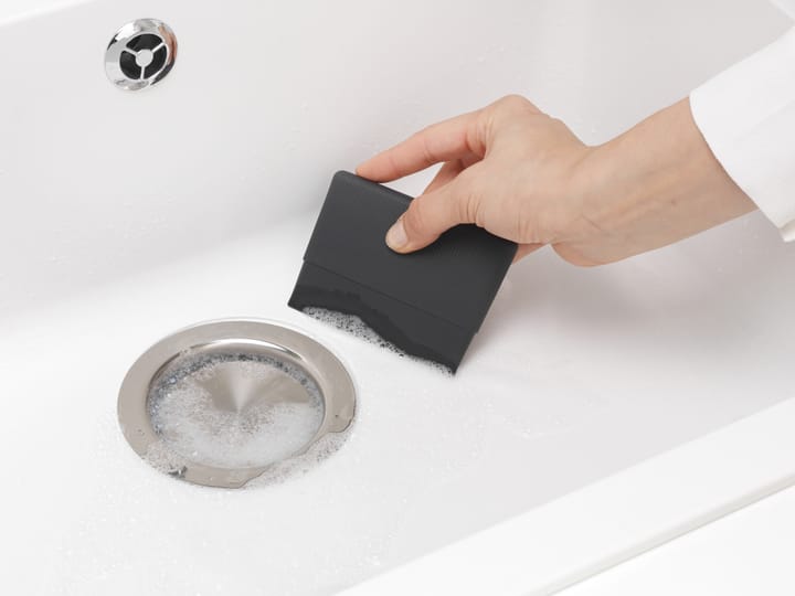 Espátula limpiadora para platos Sinkside, gris oscuro Brabantia