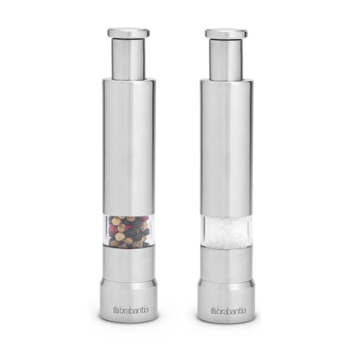 Molinillos de sal y pimienta Brabantia - set de 2, acero mate - Brabantia