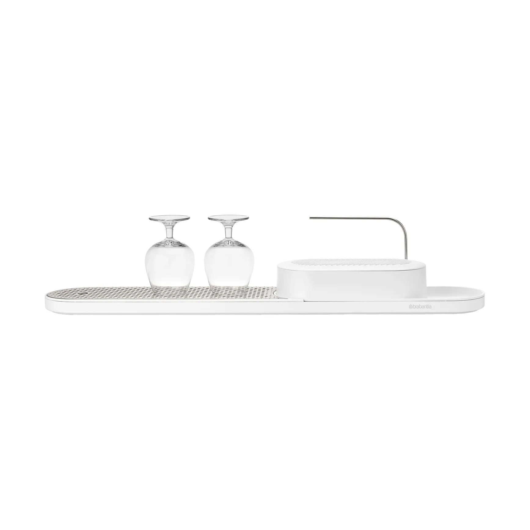 Organizador de fregadero SinkStyle, set de 2 piezas, Mineral Fresh White Brabantia