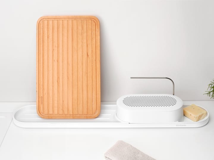 Organizador de fregadero SinkStyle, set de 2 piezas, Mineral Fresh White Brabantia