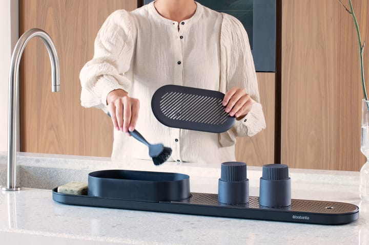 Organizador de fregadero SinkStyle, set de 2 piezas, Mineral Infinite Grey Brabantia