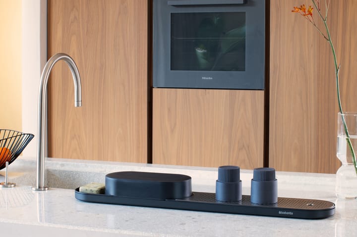 Organizador de fregadero SinkStyle, set de 2 piezas, Mineral Infinite Grey Brabantia
