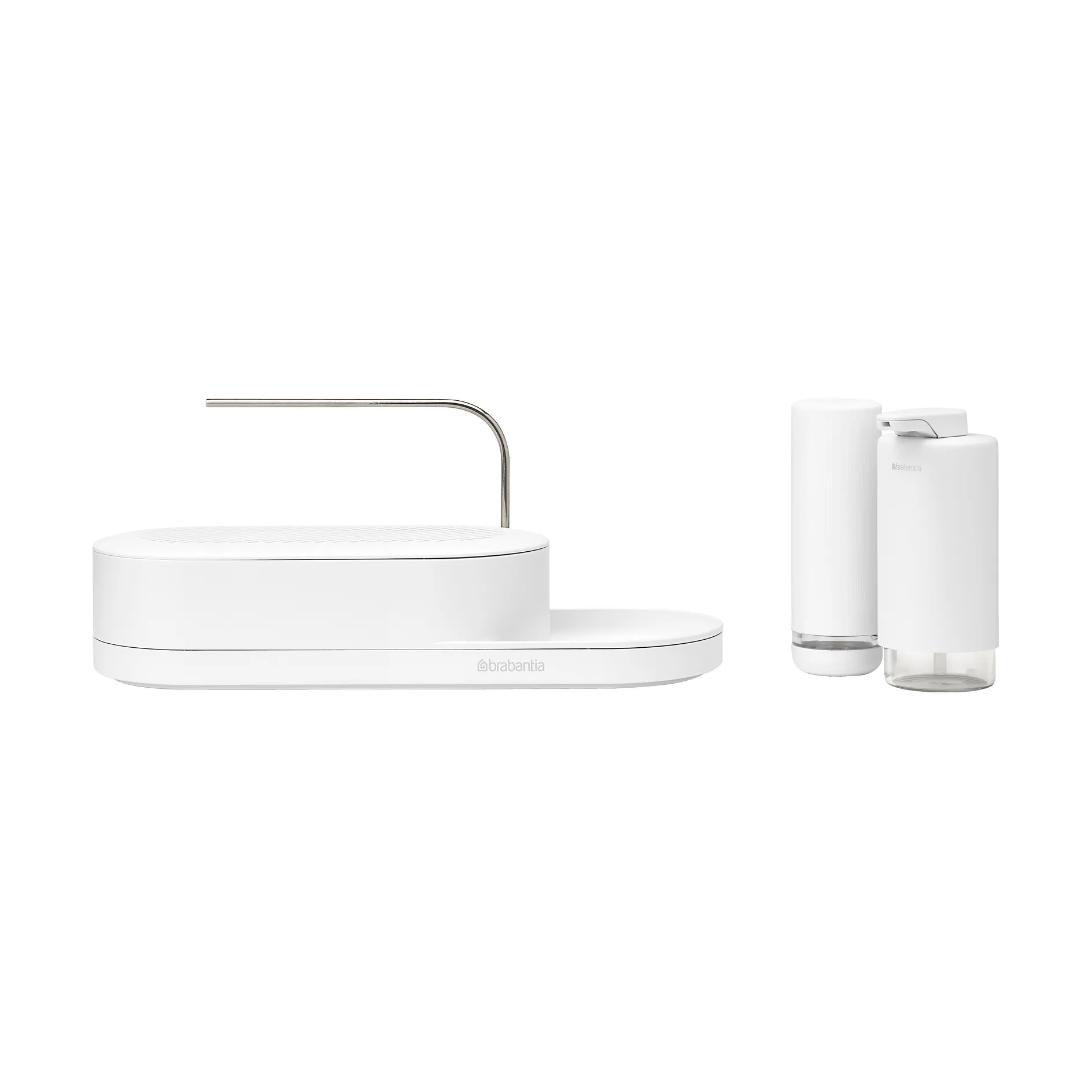 Organizador de fregadero SinkStyle, set de 3 piezas, Mineral Fresh White Brabantia