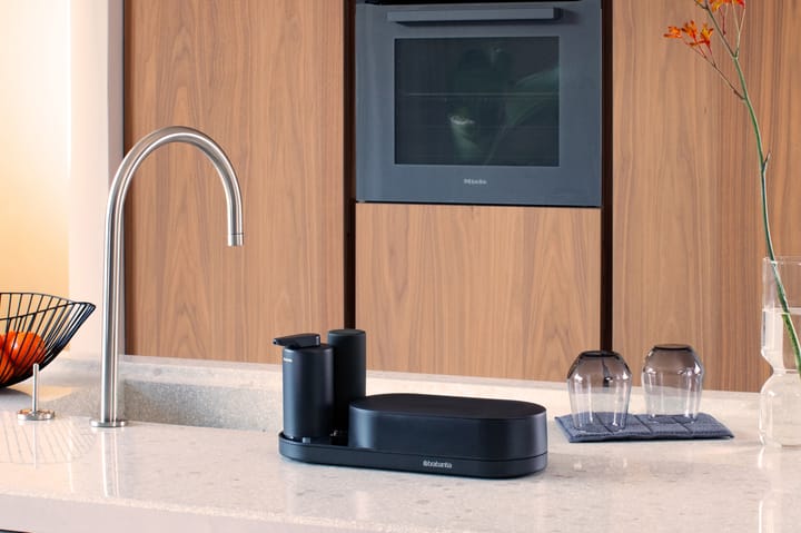 Organizador de fregadero SinkStyle, set de 3 piezas, Mineral Infinite Grey Brabantia