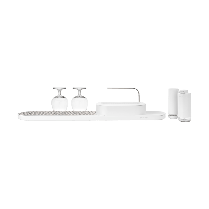 Organizador de fregadero SinkStyle, set de 4 piezas, Mineral Fresh White Brabantia