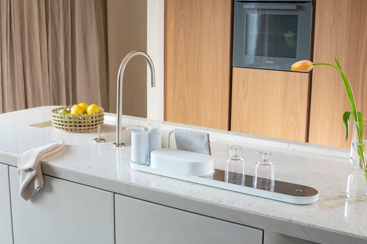 Organizador de fregadero SinkStyle, set de 4 piezas, Mineral Fresh White Brabantia