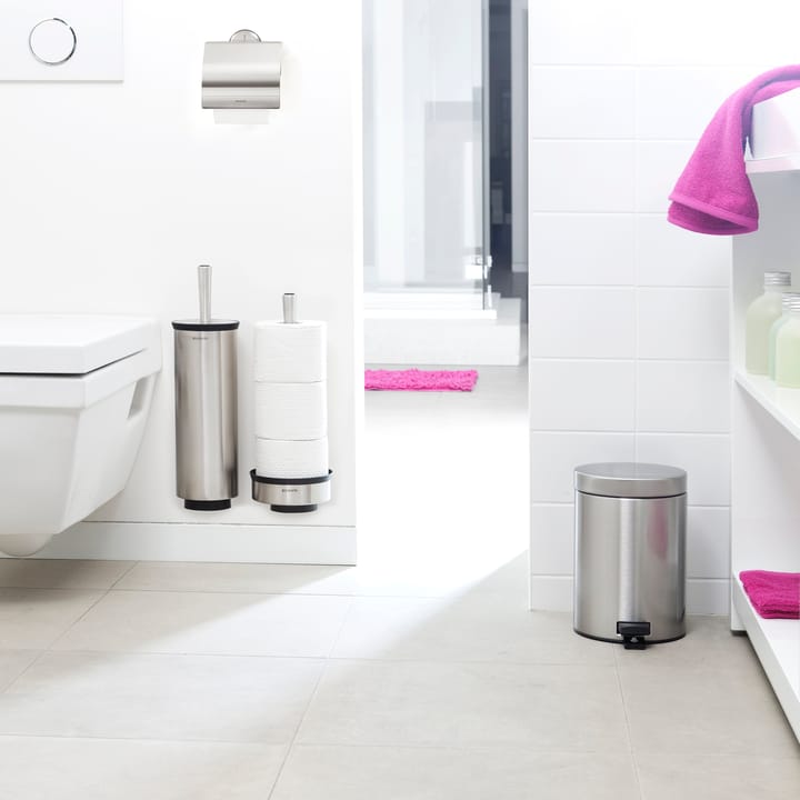 Portaescobillas baño Profile, montaje en pared, acero mate Brabantia