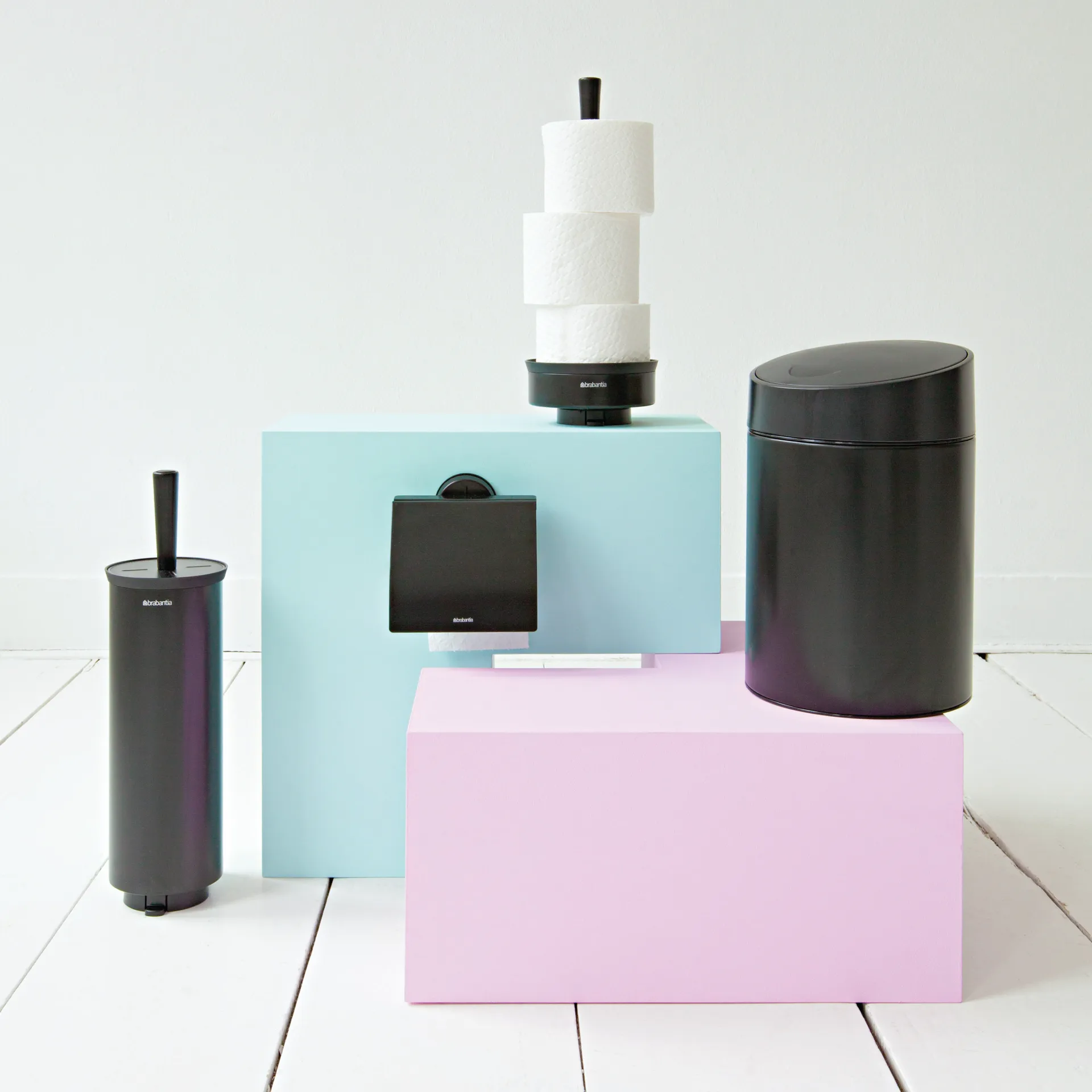 Portarrollos para papel higiénico Profile, negro Brabantia