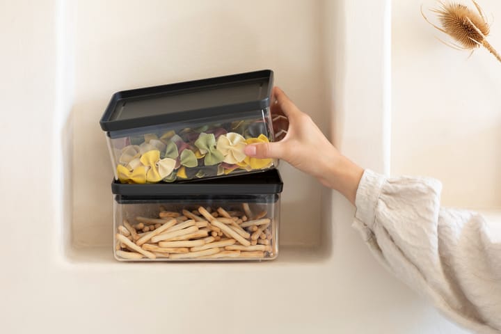 Recipiento apilable TASTY+ 1,5 L, Gris oscuro Brabantia