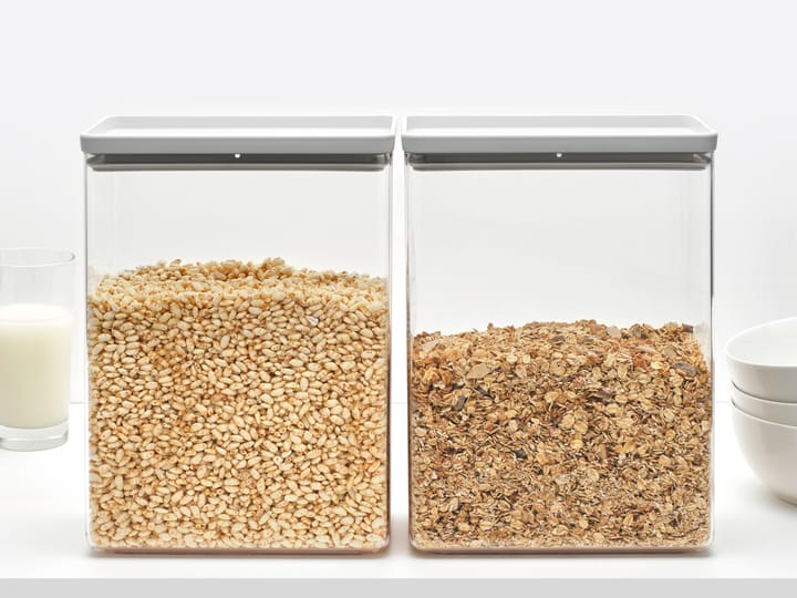 Recipiento apilable TASTY+ 5,4 L, Gris claro Brabantia