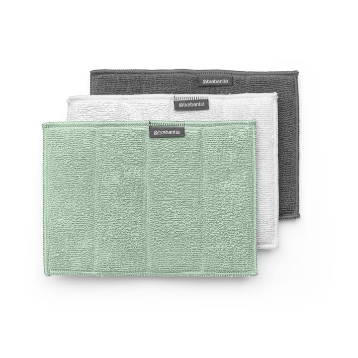 Set de 3 almohadillas de microfibra para limpiar Sinkside - Jade green - Brabantia