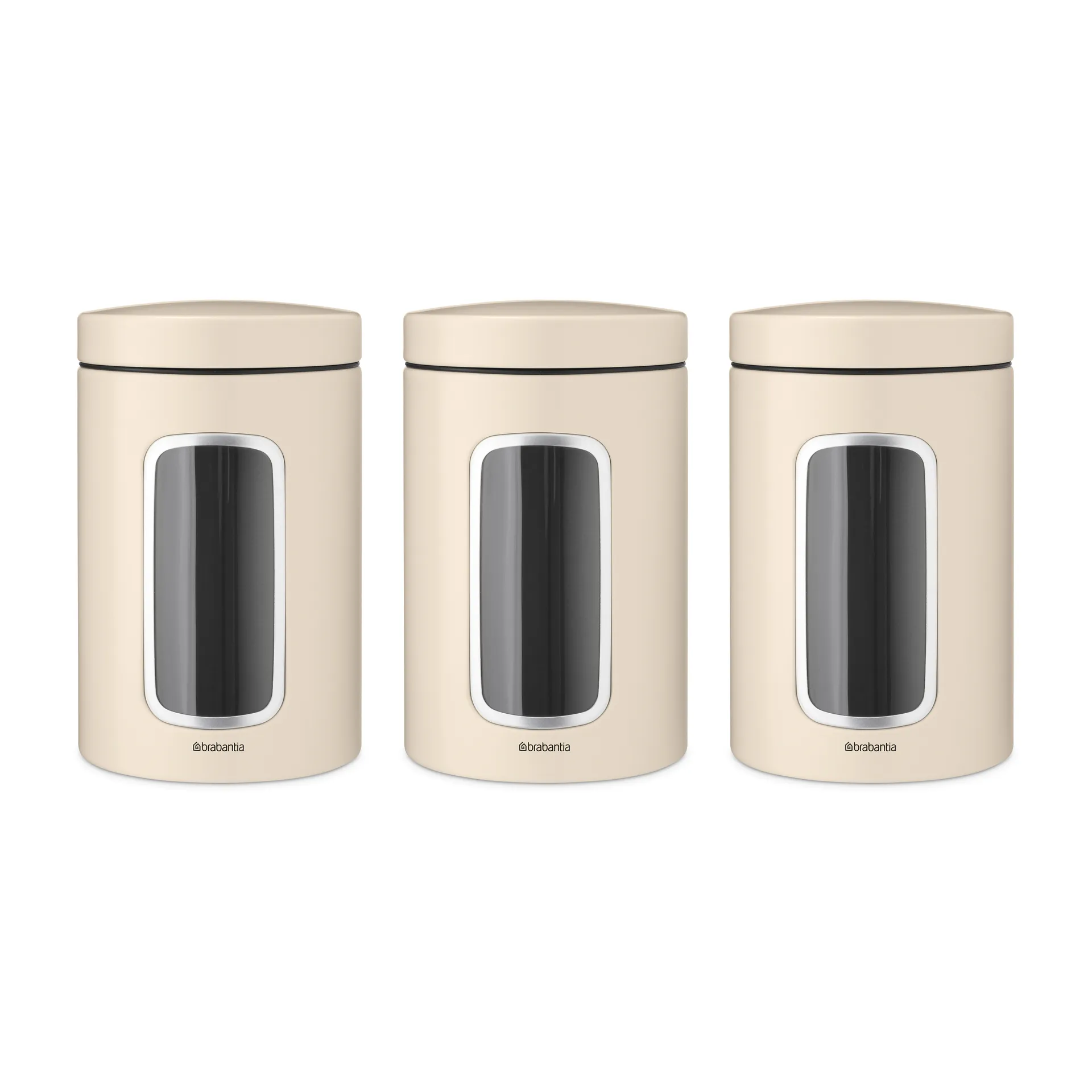 Set de 3 botes Brabantia 1,4 L, Soft beige Brabantia