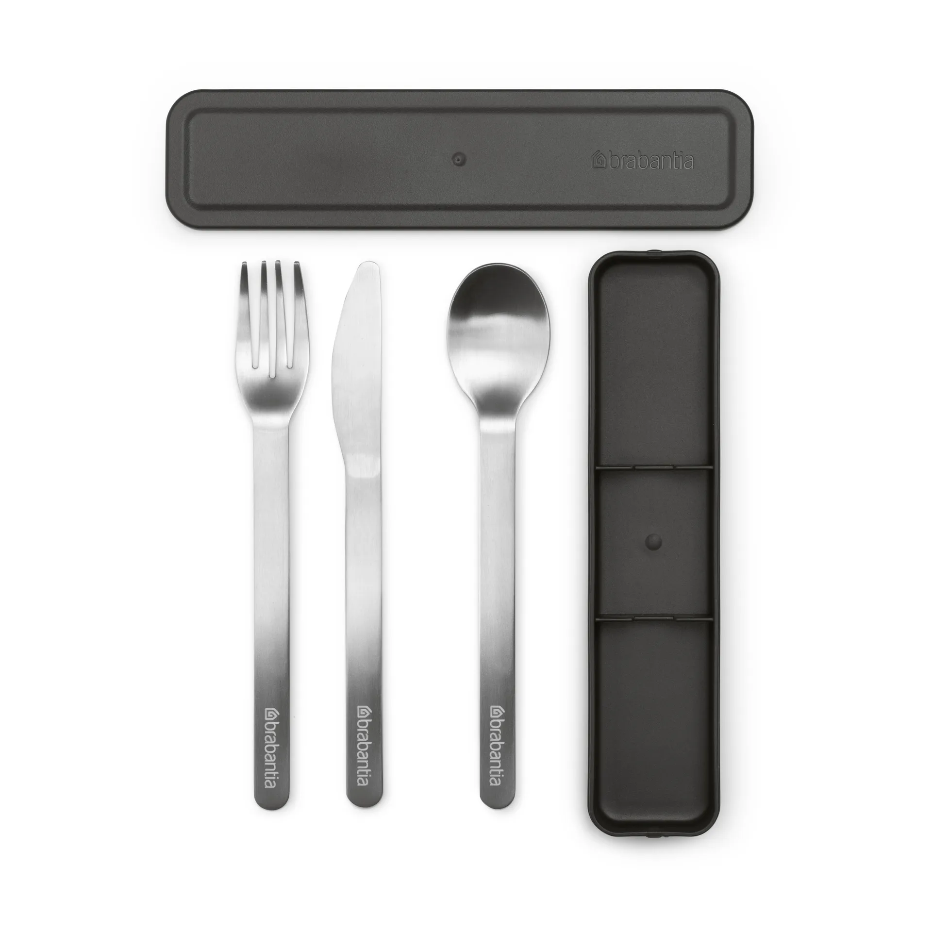 Set de 3 cubiertos Make & Take, gris oscuro Brabantia