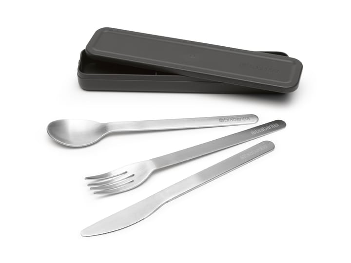 Set de 3 cubiertos Make & Take, gris oscuro Brabantia