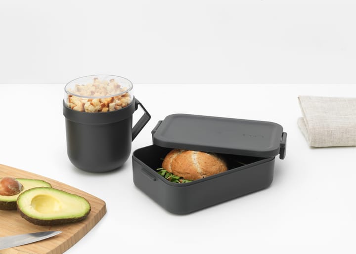 Set de almuerzo Make & Take 2 piezas, gris oscuro Brabantia