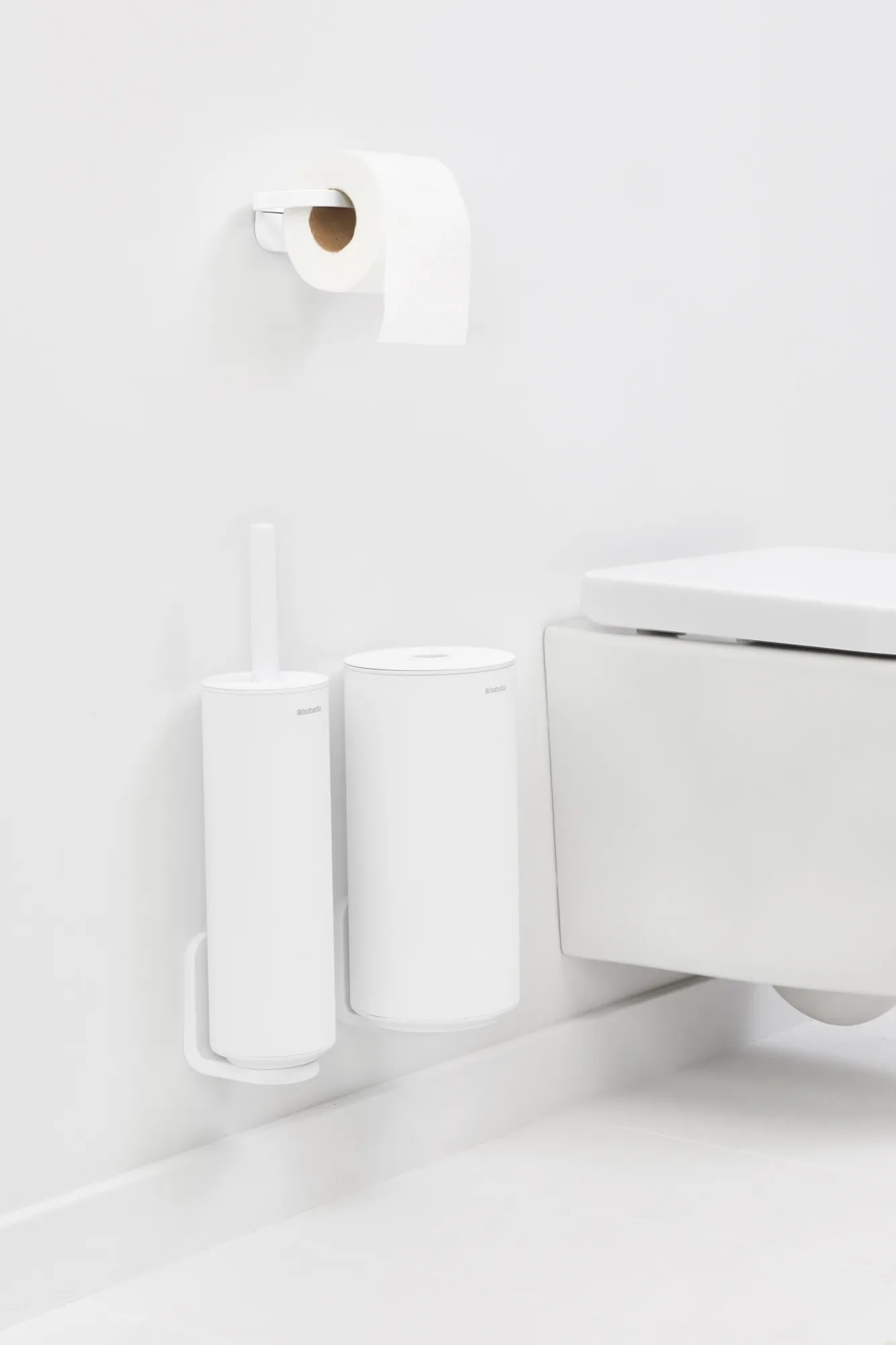 Set de Inodoro Mindset 3 Piezas, Mineral Fresh White Brabantia
