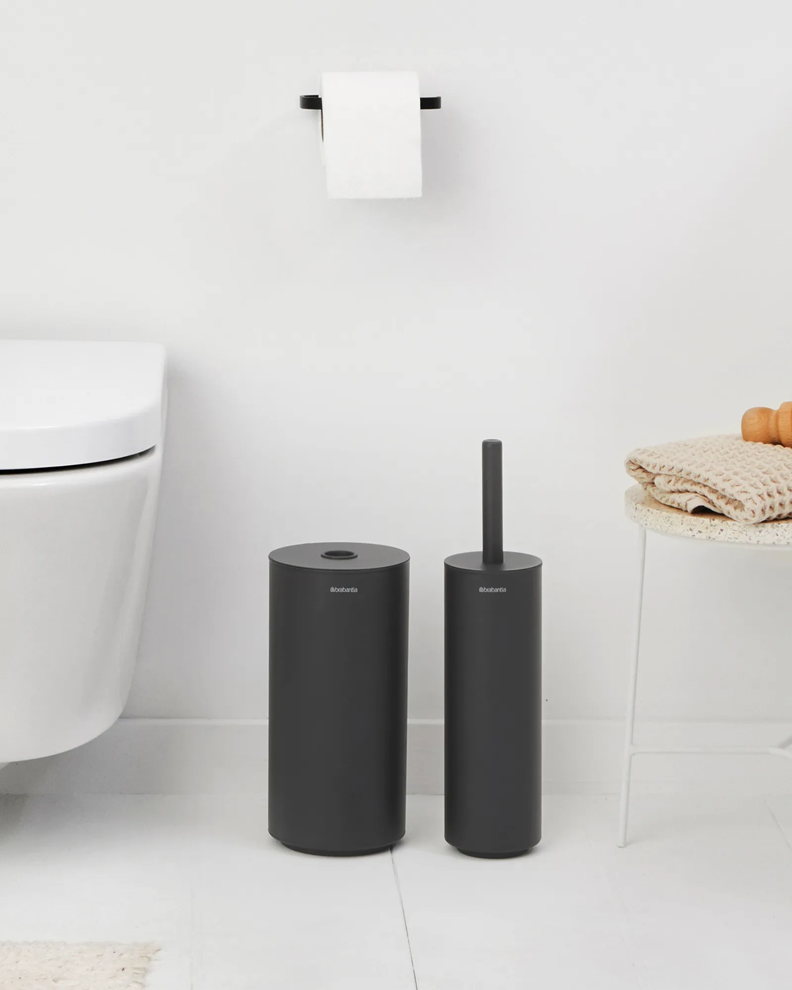 Set de Inodoro Mindset 3 Piezas, Mineral Infinite Grey Brabantia
