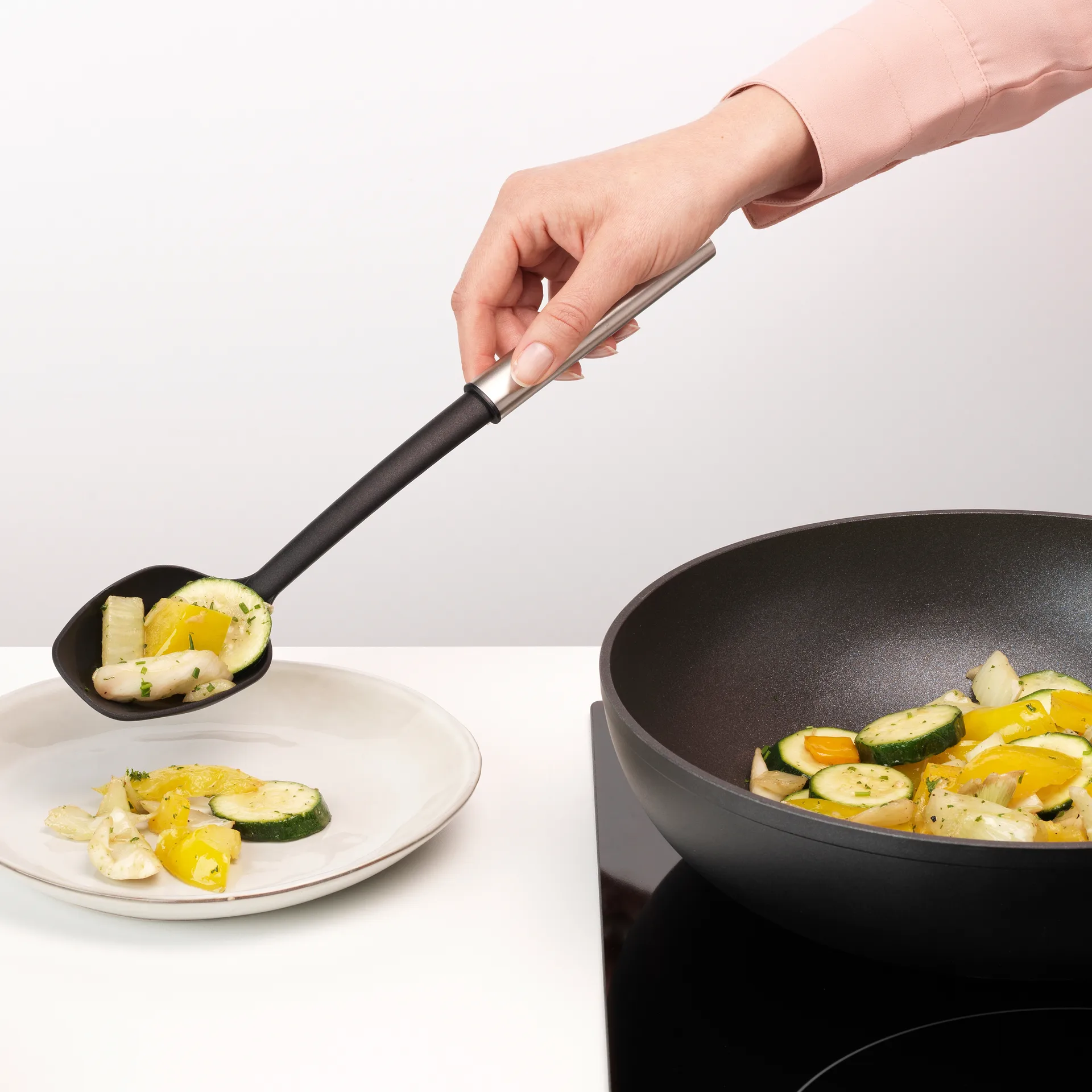 Set de utensilios de cocina antiadherentes Profile, acero inoxidable Brabantia