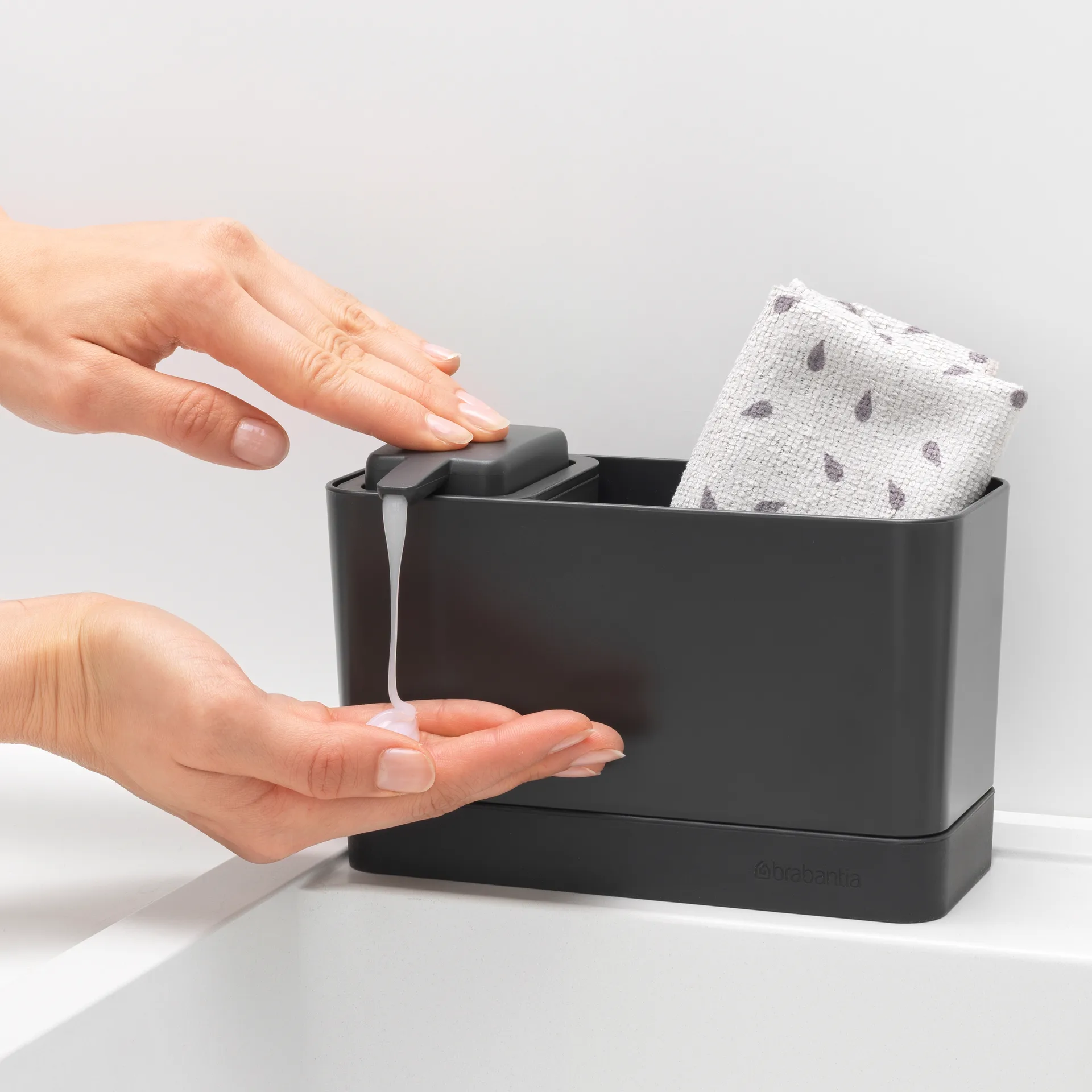 Set organizador para el fregadero Brabantia, gris oscuro Brabantia