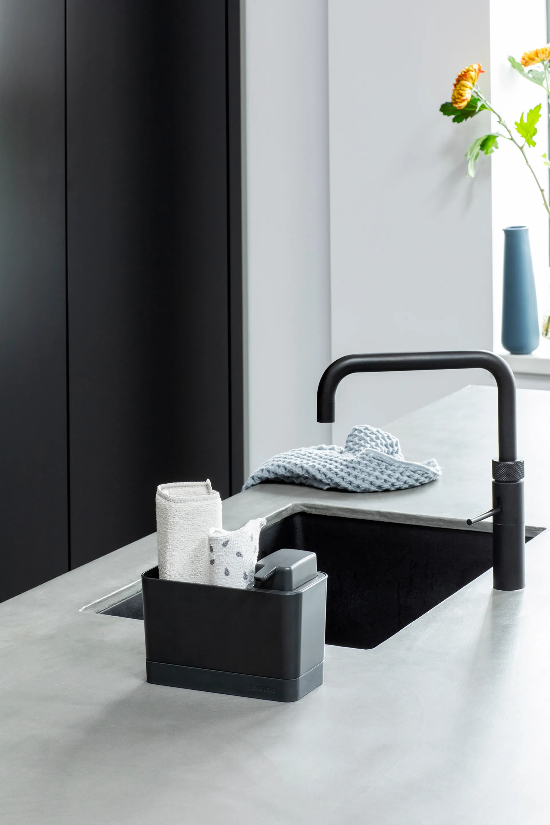 Set organizador para el fregadero Brabantia, gris oscuro Brabantia
