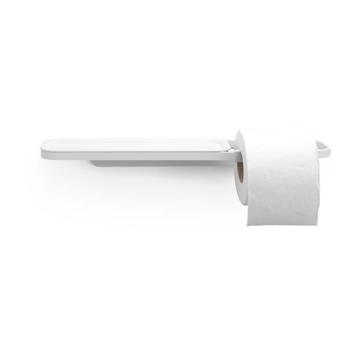Soporte de papel higiénico con estante MindSet - Mineral Fresh White - Brabantia