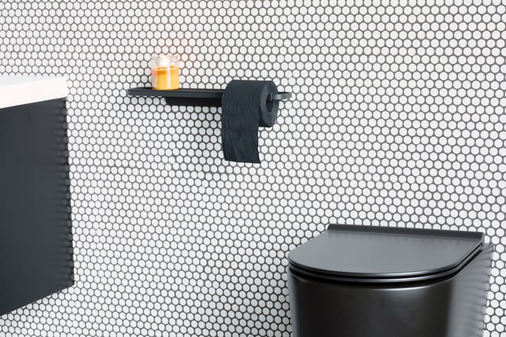 Soporte de papel higiénico con estante MindSet, Mineral Infinite Grey Brabantia