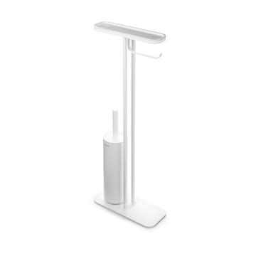 Soporte papel higiénico y escobilla con estante MindSet - Mineral Fresh White - Brabantia