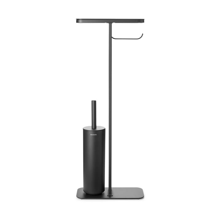 Soporte papel higiénico y escobilla con estante MindSet - Mineral Infinite Grey - Brabantia