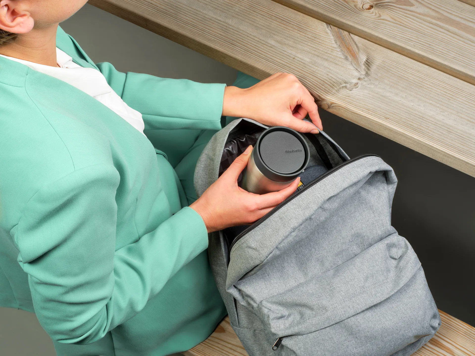 Taza térmica Make & Take 20 cl, Gris oscuro Brabantia