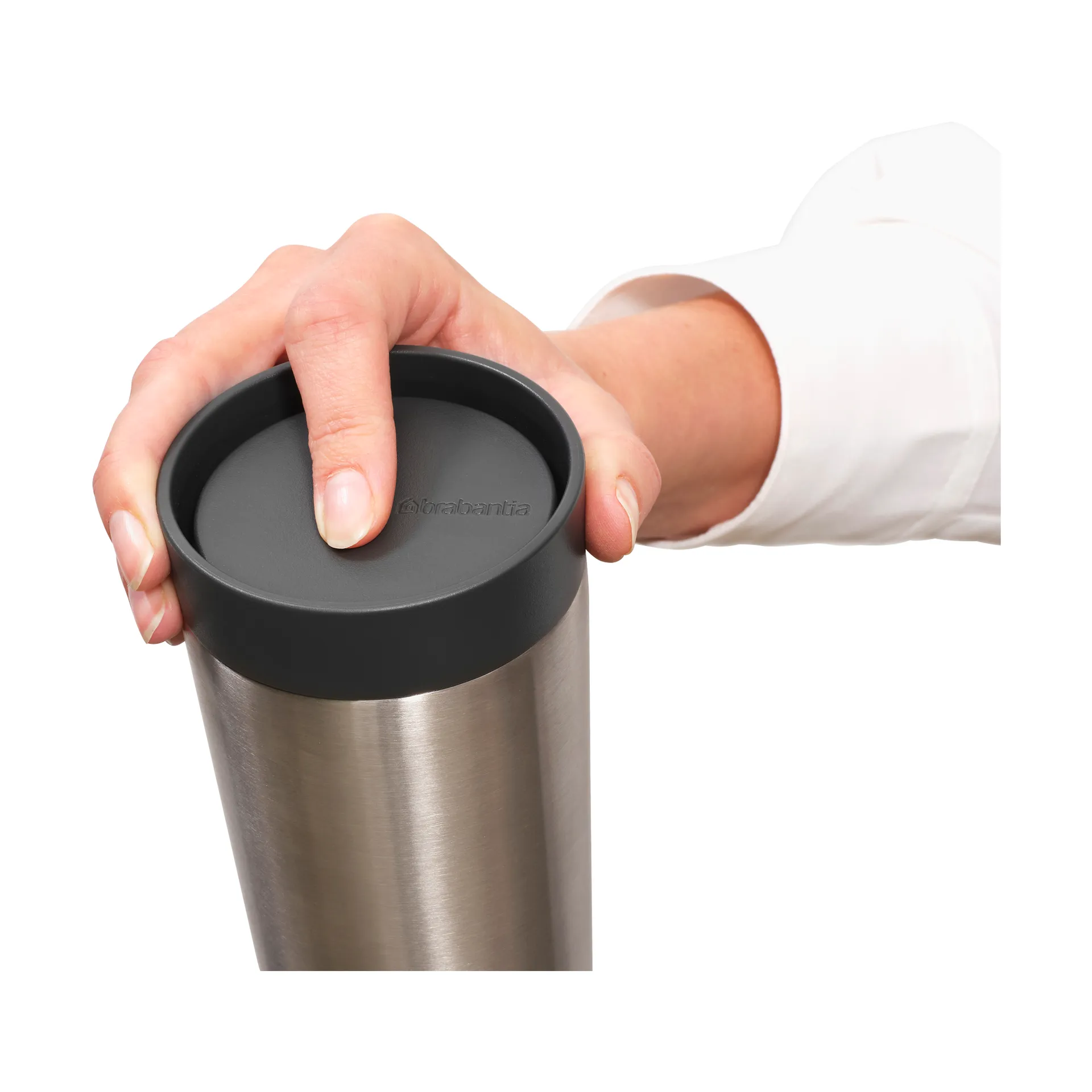 Taza térmica Make & Take 36 cl, Gris oscuro Brabantia