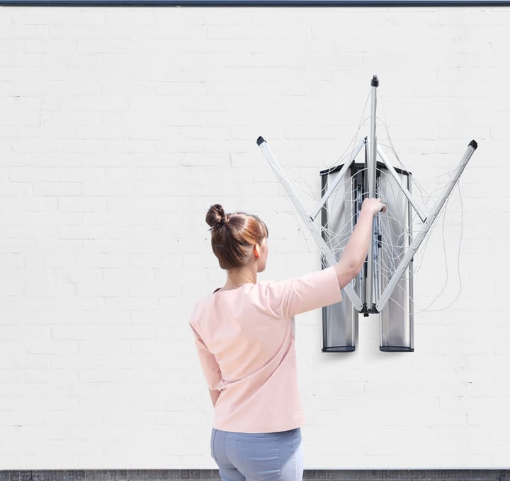 Tendedero WallFix 24 m con caja de protección, Gris Brabantia