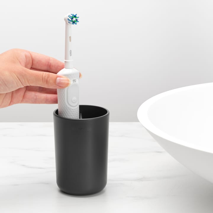 Vaso para cepillos de dientes ReNew Brabantia, gris oscuro Brabantia