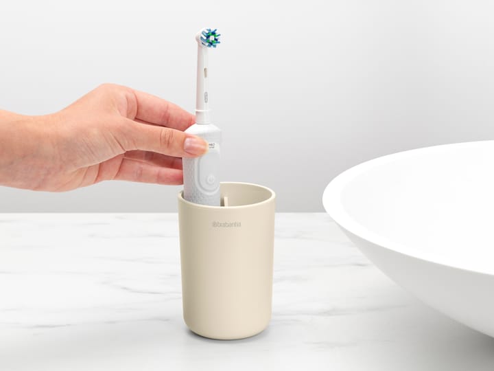 Vaso para cepillos de dientes ReNew Brabantia, Soft Beige Brabantia