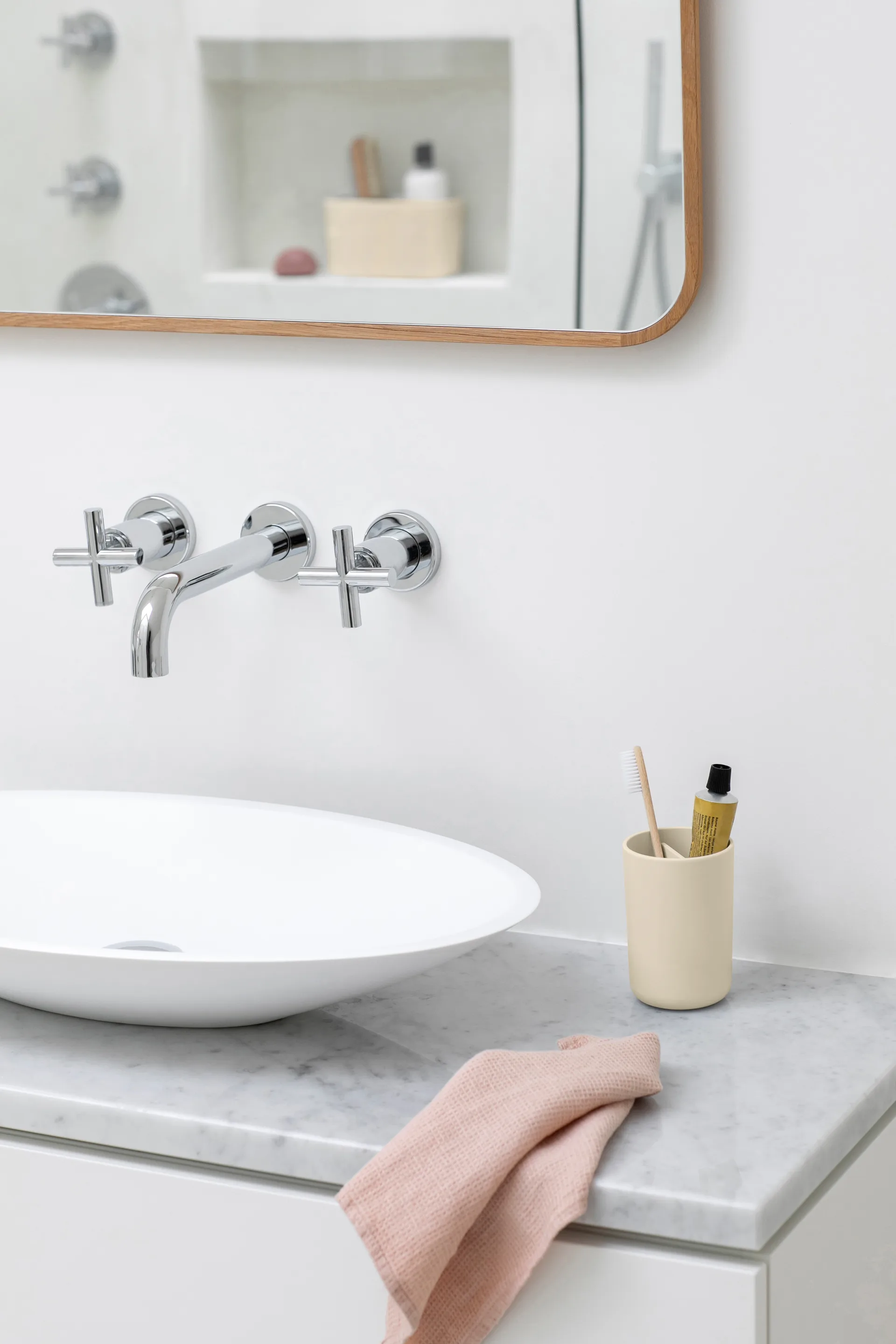 Vaso para cepillos de dientes ReNew Brabantia, Soft Beige Brabantia