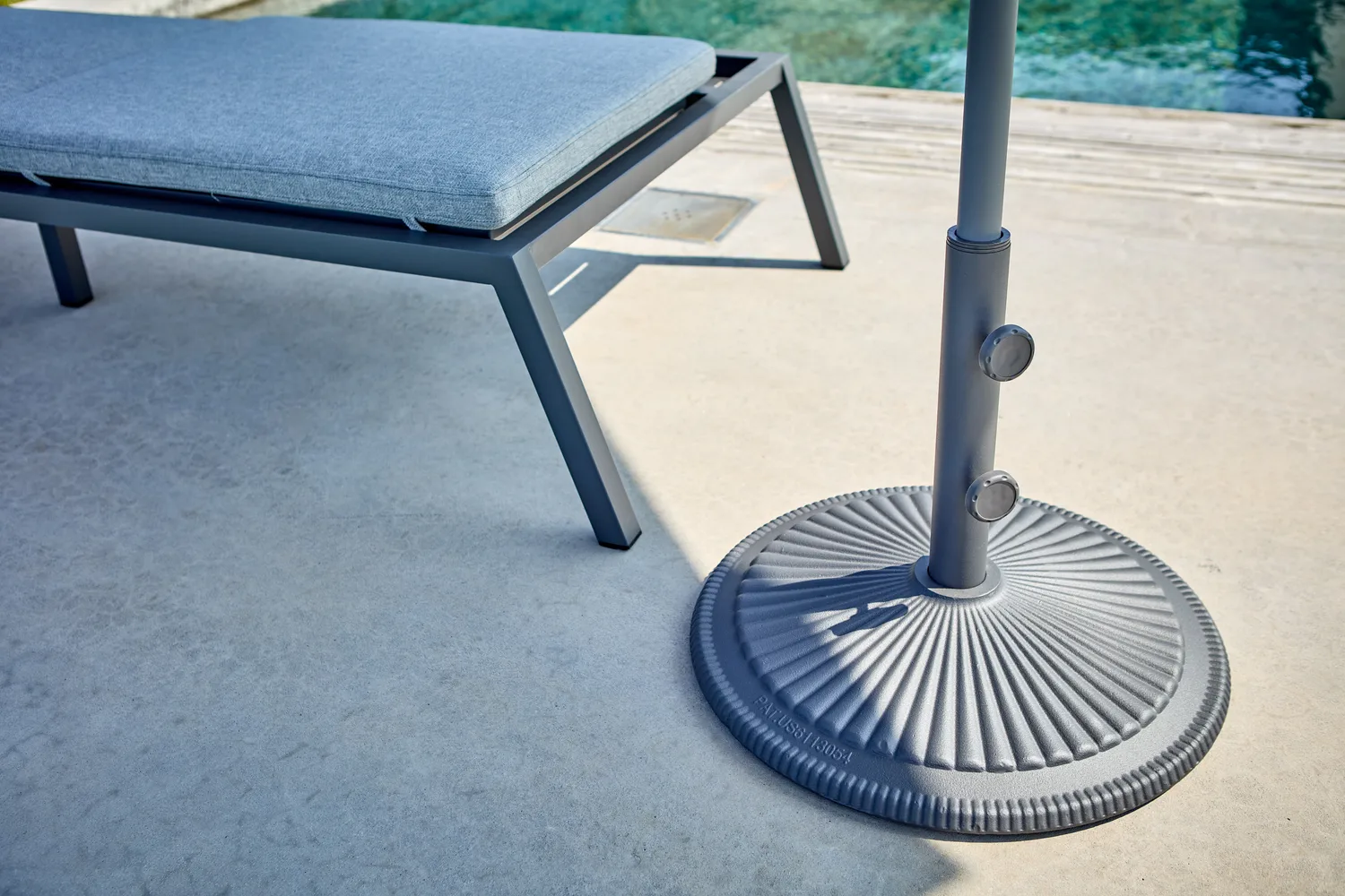 Base para parasol Solara, Antracita Brafab